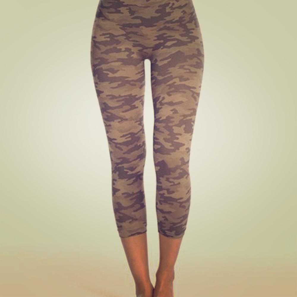 Spanx LAMN-seamless leggings Desert Camo Brand New